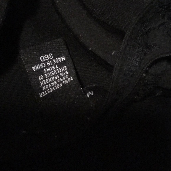 MODA BLACK BRA TEE TANK - Picture 6 of 7